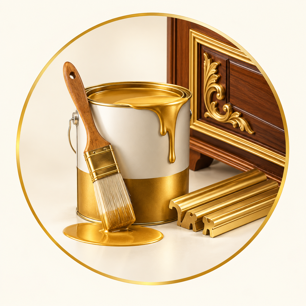 golden paint