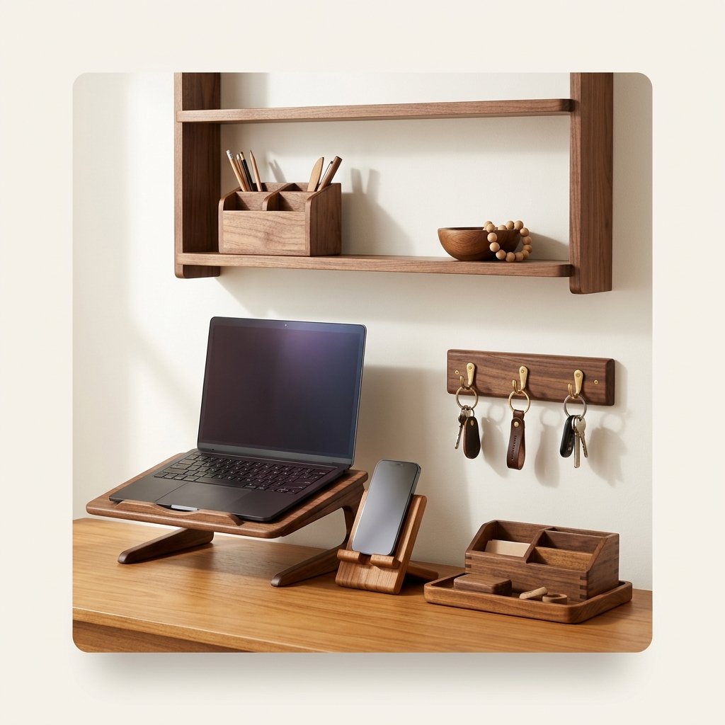 wood key holder