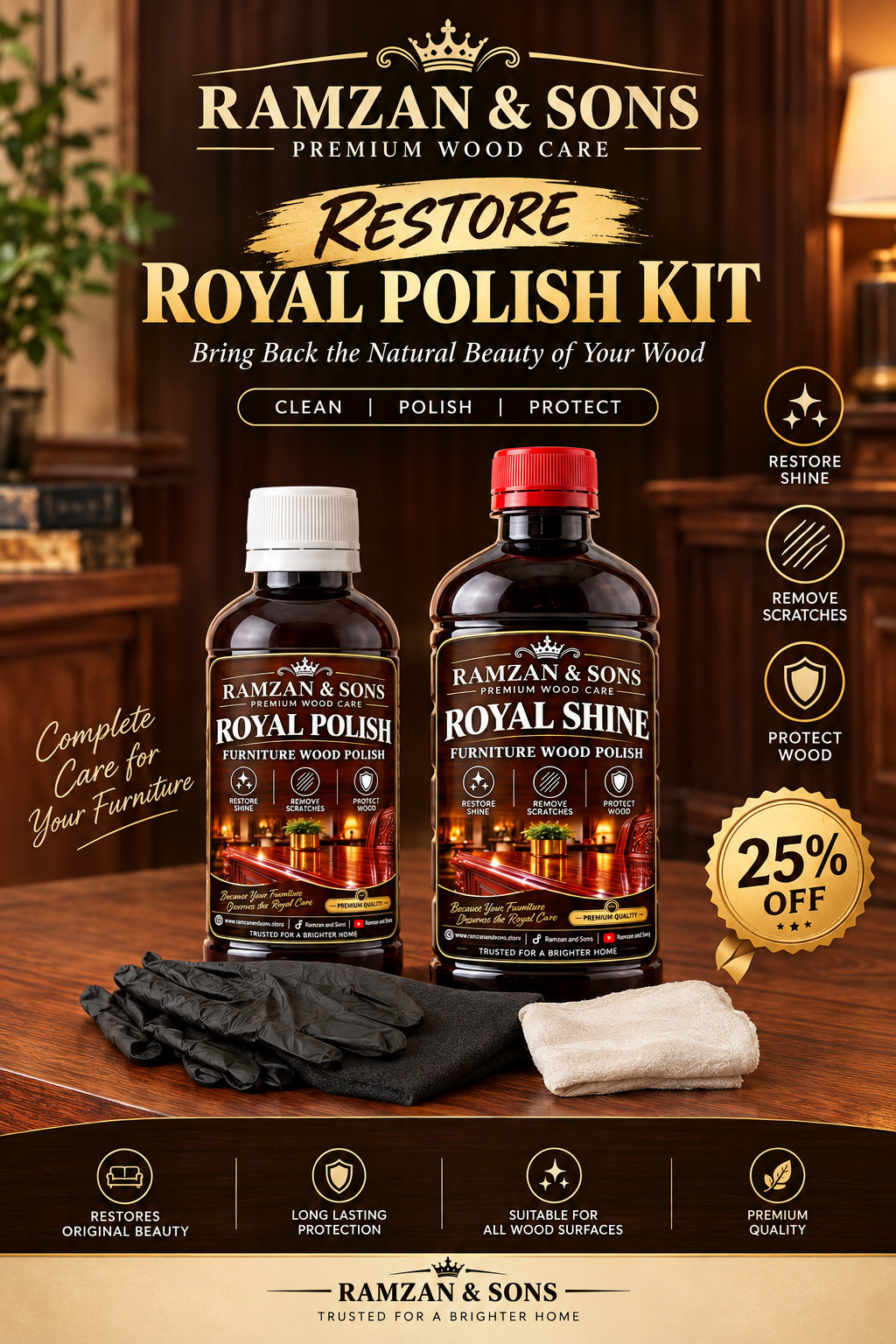 Furniture Polish Kit